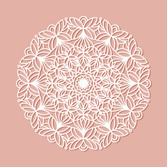 Mandala lace ornament
