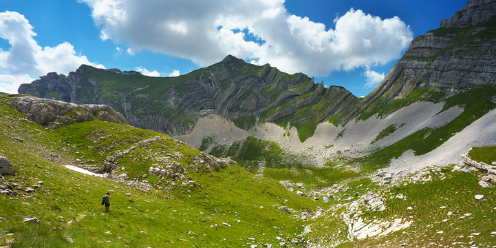 View of Sareni Pasovi Mountain, Durmitor National Park, Montenegro
