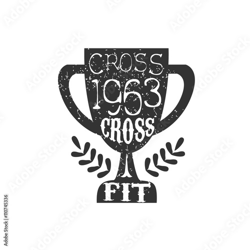 "Vintage Gym Fitness Stamp Collection" Stock image and royaltyfree