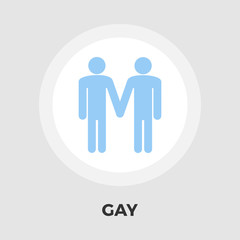 Gay sign flat icon