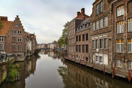 river embankment, Ghent, Belgium