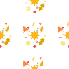 Leaves seamless pattern