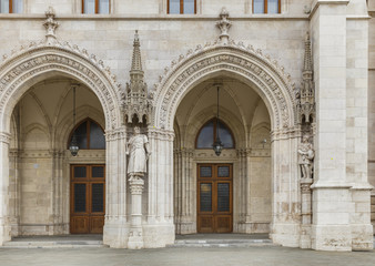 Fototapeta premium Detail of the parliament building in Budapest