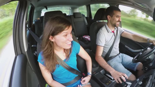 Couple in car
