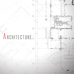 Vector illustration of house on white background.