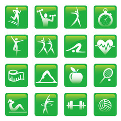 Health Fitness web buttons.
Set of fitness and helthy lifestyle web buttons. Vector available.
