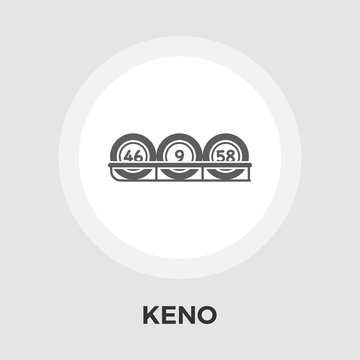 Keno vector flat icon