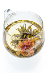 牡丹の工芸茶　アジアのハーブティー blooming tea