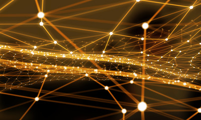 Connected lines background