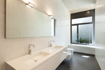 modern bathroom with window