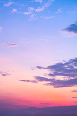 sky with clouds in the evening