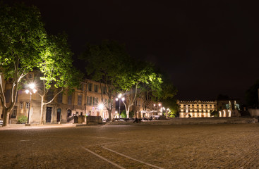 Fototapeta na wymiar Palace square in Avignon