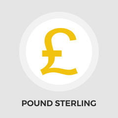 Obraz premium Pound sterling icon. 
