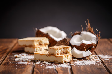 Filled wafer slice