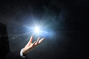 Light spot in darkness
