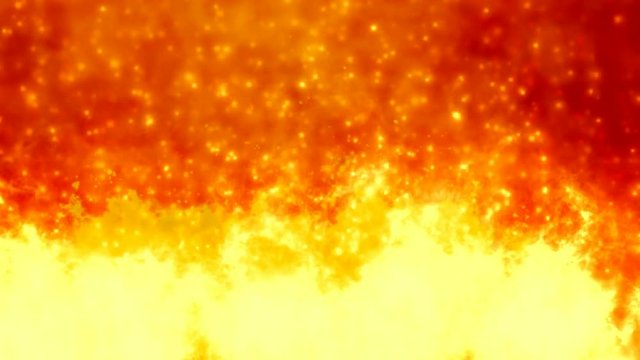 Background and texture of the enchanting fire. A strong movement of the flame. Raging fire and bright light of the flame.