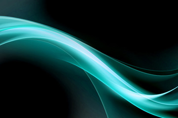 Abstract Blue Wave Background Design
