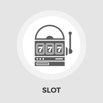 Slot vector flat icon