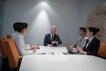 business people group brainstorming on meeting