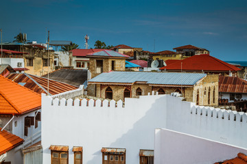 Stone town rooftops