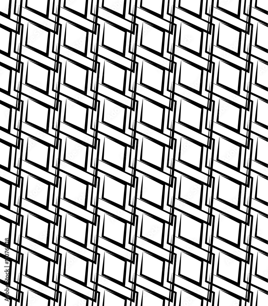 Aufkleber geometric monochrome pattern, background. (seamlessly repeatable