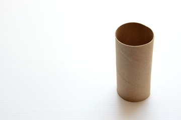 Tissue core on the white background