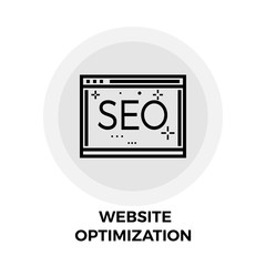 Website Optimization Line Icon