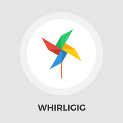 Whirligig vector flat icon