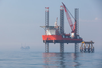 Oil platform in Azerbaijan