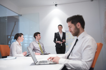 young business man at meeting