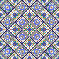 Vector seamless texture. Beautiful colored pattern for design and fashion with decorative elements