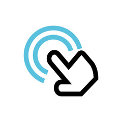 Pay per click, set up line icon