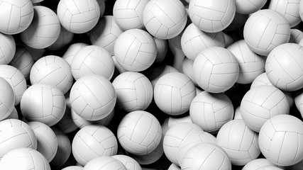 White volleyballs