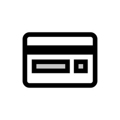 Fototapeta premium Credit card, payment line icon