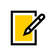 Seo copywriting line icon.