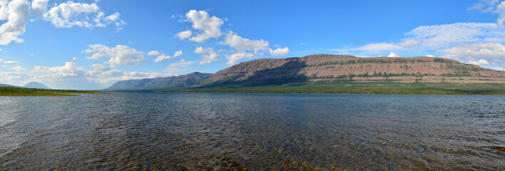 Lake panorama on the Putorana plateau.