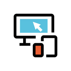 Responsive web design line icon