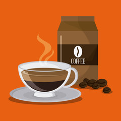 Coffee design. drink concept. Flat illustration