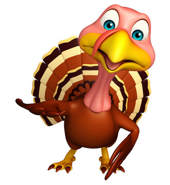 hold Turkey cartoon character