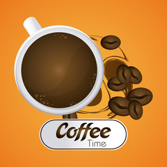 Coffee design. drink concept. Flat illustration