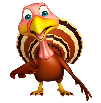 hold Turkey cartoon character