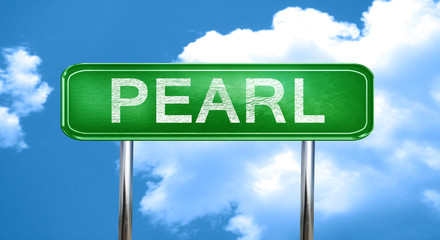 Obraz premium pearl vintage green road sign with highlights