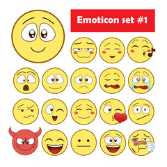 Set of Emoticons. 