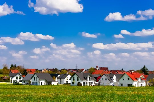 Siedlung mit Einfamilienh&auml;usern