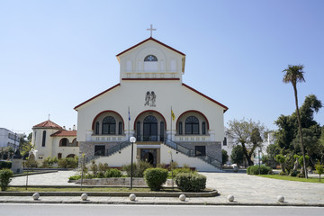 Fototapeta na wymiar Church of Annunciation of the Virgin Marry in Kos island of Greece.