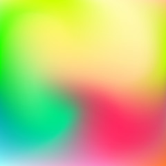 Abstract blur gradient background with trend red, yellow and green colors for deign concepts, wallpapers, web, presentations and prints. Vector illustration.