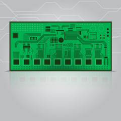 Circuit board vector illustration