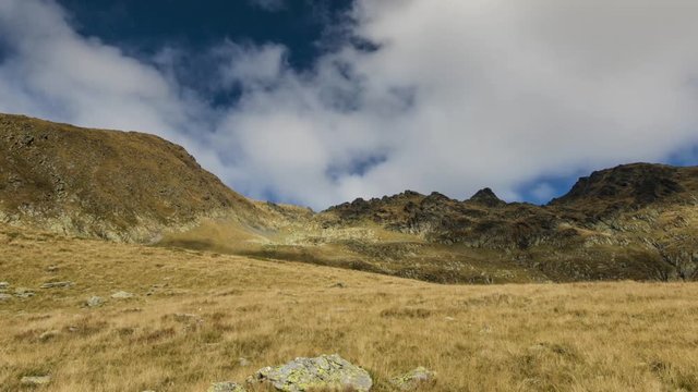 Field in mountains