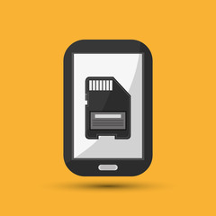 Technology design. media icon. Colorful illustration