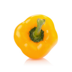 Fresh vegetables sweet Red, Yellow, Peppers isolated on white ba